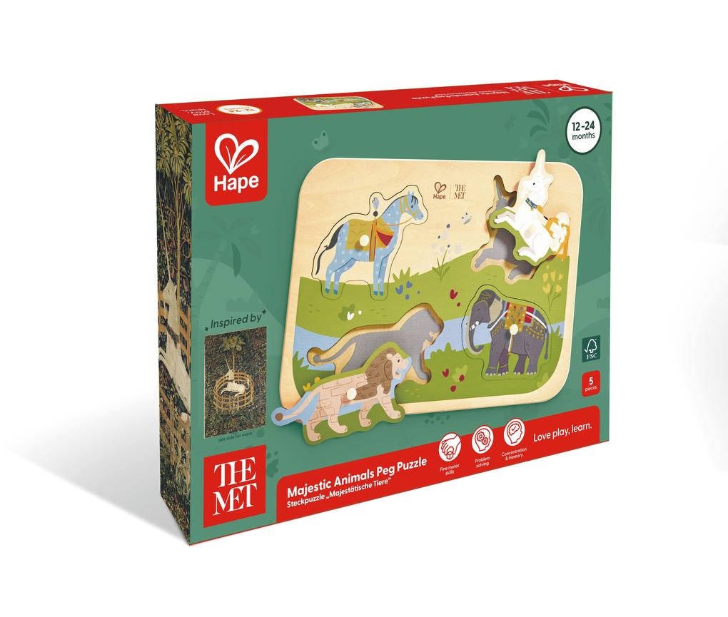 Toynamics Europe Gmbh The Met: Steckpuzzle 'Majestätische Tiere' - 4 Teile - Image 5