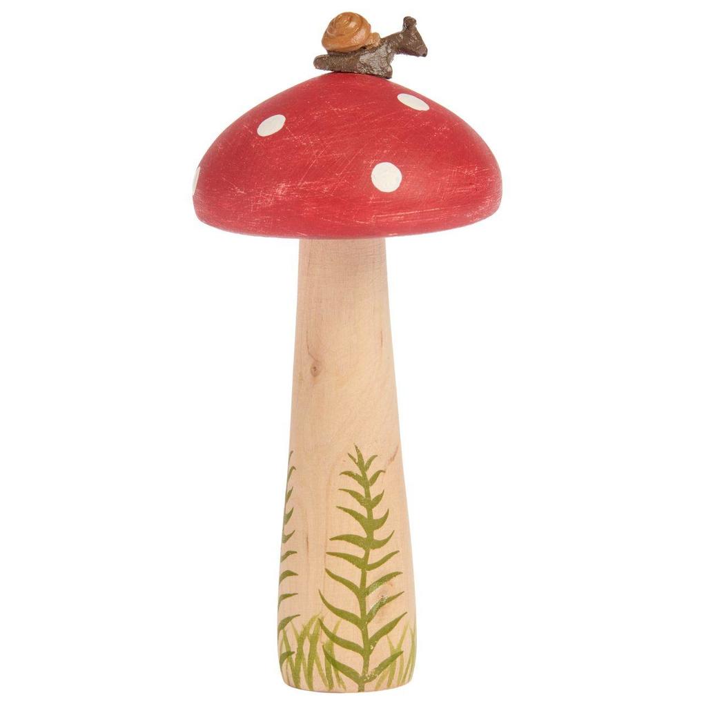 Rico Design Holz Fliegenpilz Rot-Natur - Image 6