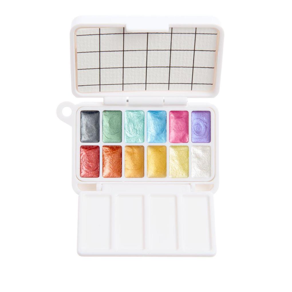 Mini Aquarellfarbkasten, 12 Farben Metallic | Deutsch | 2026 | EAN 4065166111164 - Image 6