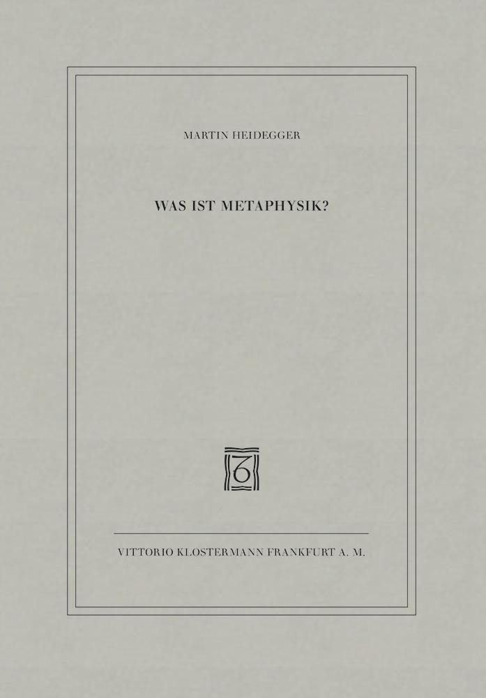 Klostermann Vittorio Gmbh Was Ist Metaphysik? - Bild 5