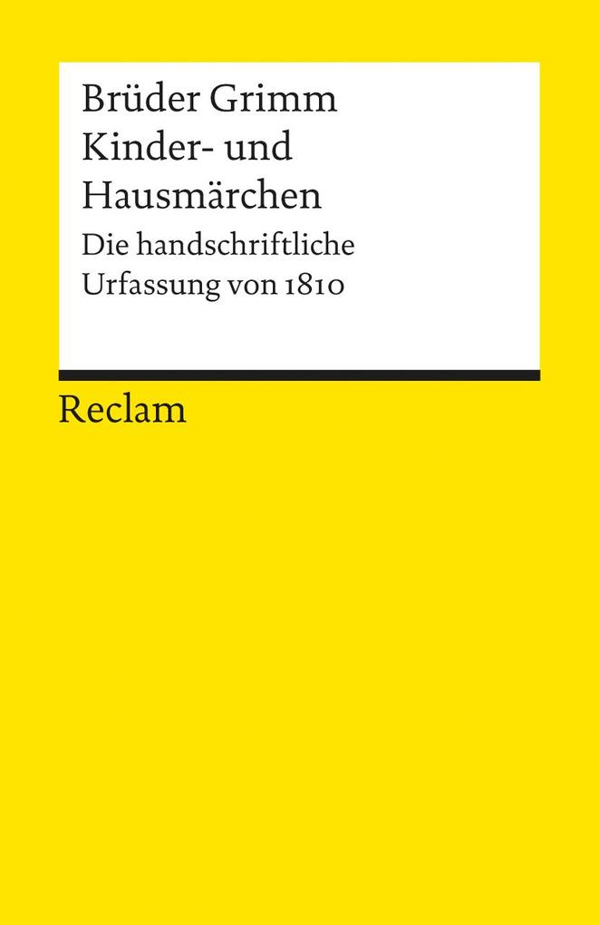 Reclam Philipp Jun. Kinder- Und Hausmärchen - Bild 3
