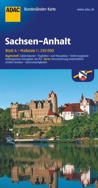 ADAC BundesländerKarte Deutschland Blatt 4 Sachsen-Anhalt 1:250 000