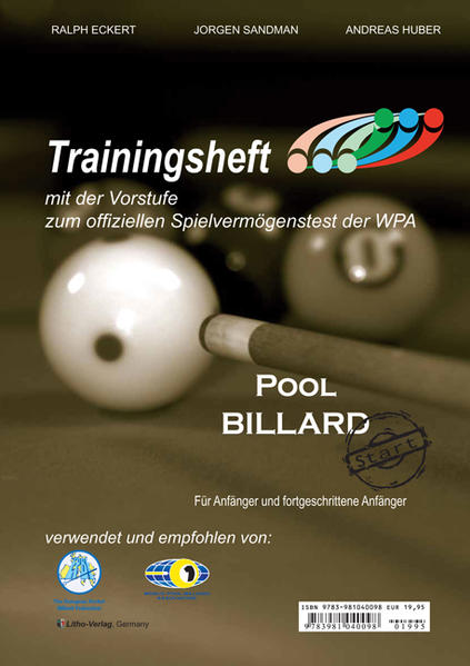 Pool Billard Trainingsheft PAT Start - Ralf Eckert/ Jorgen Sandmann/ Andreas Huber/ Ralph Eckert