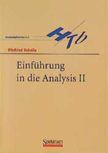 Einführung in die Analysis II - Winfried Kaballo