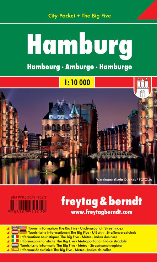 Hamburg 1 : 10 000 City Pocket - Freytag-Berndt und Artaria KG