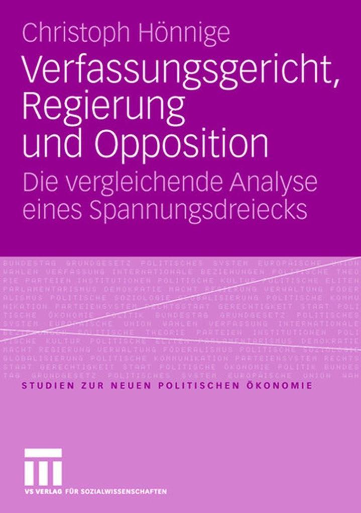 Verfassungsgericht Regierung und Opposition - Christoph Hönnige