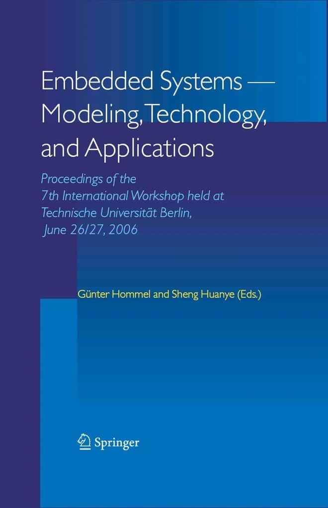 Embedded Systems -- Modeling Technology and Applications