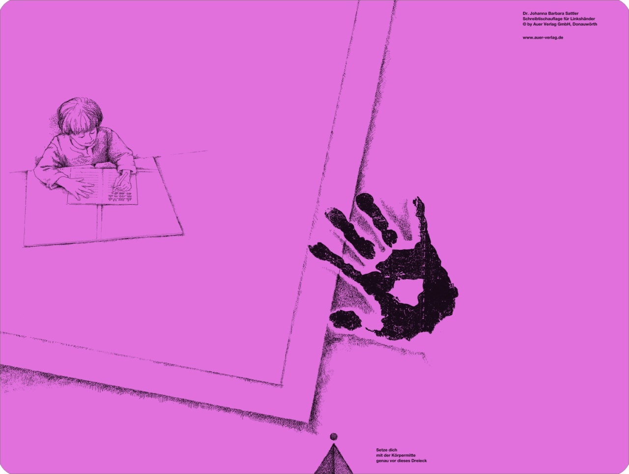 Auer Verlag I.d.aap Lw Schreibtischauflage Für Linkshänder - Pink - Image 4